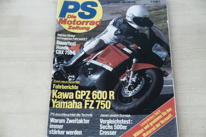 Deckblatt PS Sport Motorrad (02/1985)